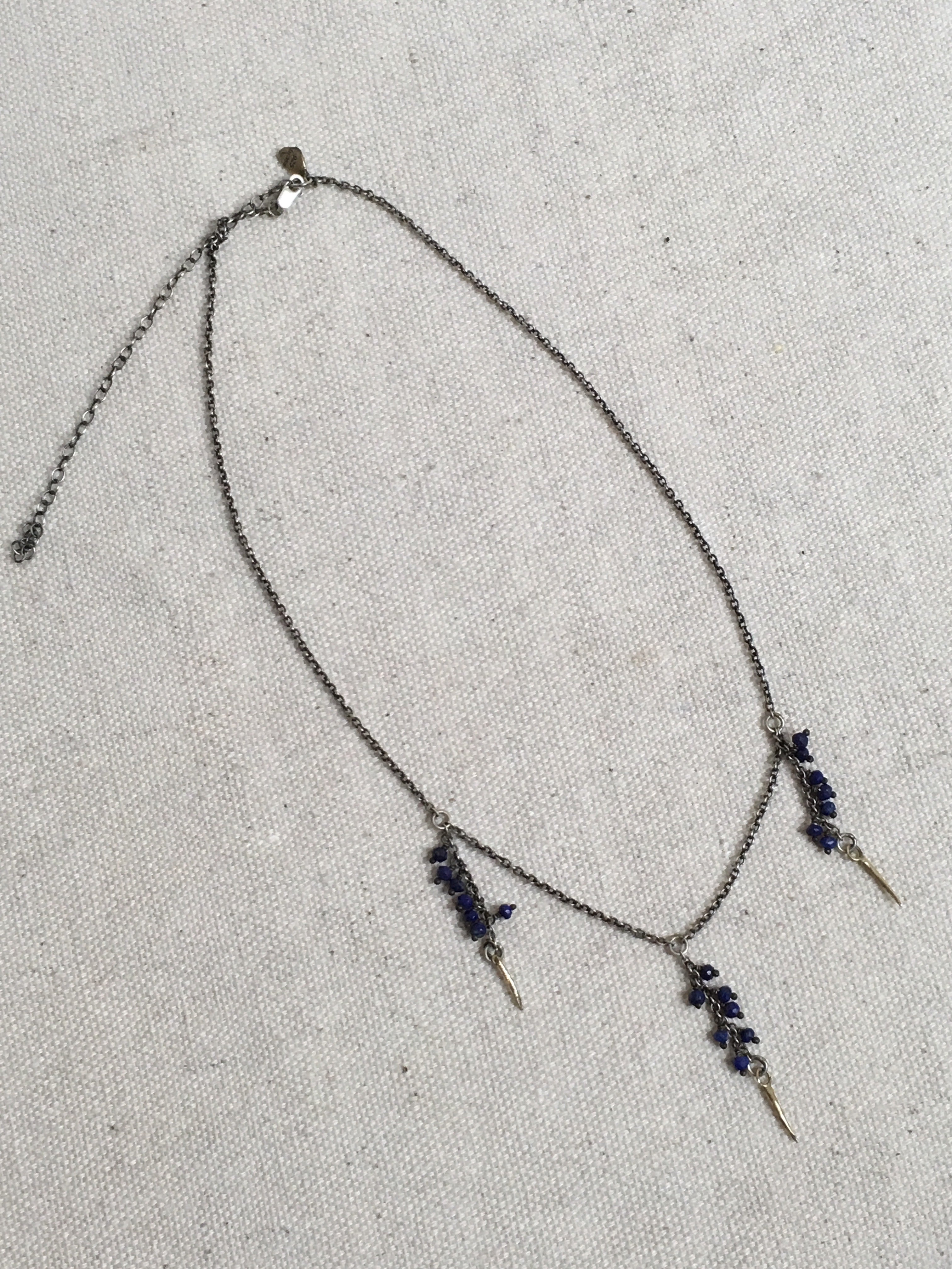Kria Triple One Snake Fang Necklace