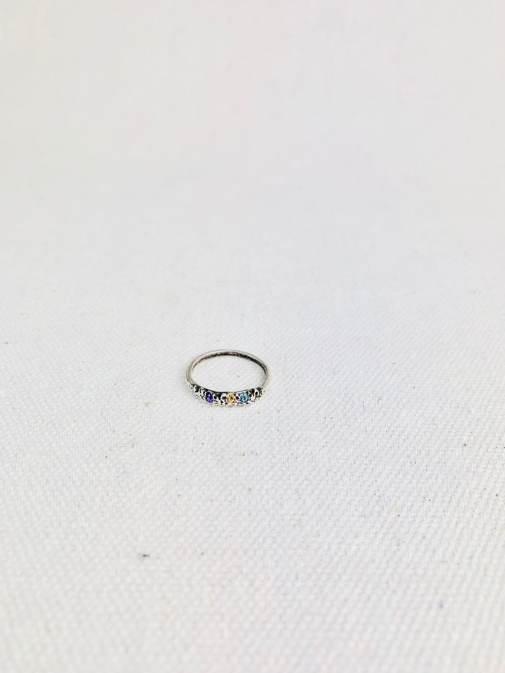 Kria "Love" in Icelandic Silver Crown Ring Size 6.5